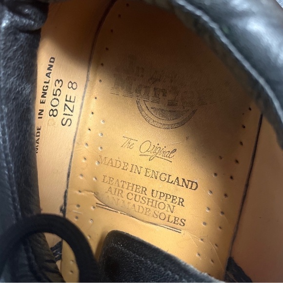 Dr. Martens Made in England Smooth Leather Oxford Shoes 8 - Picture 6 of 7